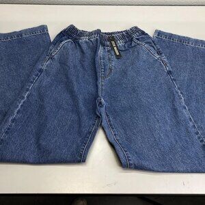 Steve Madden Women's Denim Pant Blue Size XS Gilda Stretch Waist Straight Leg